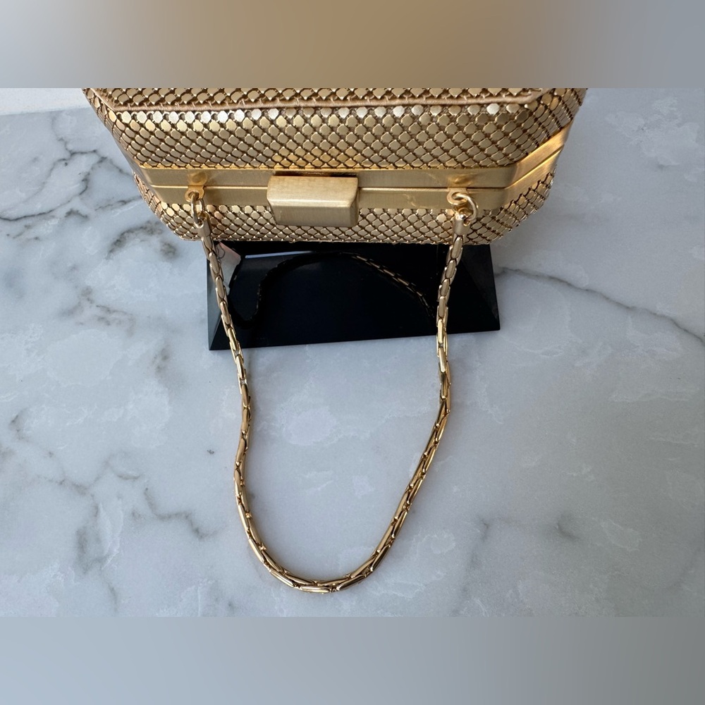 Whiting & Davis gold 
Metal Minaudière vintage evening - Picture 7 of 16